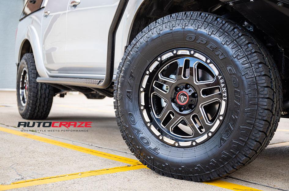 NISSAN NAVARA AB809 GLOSS BLACK MILLED